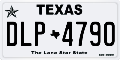 TX license plate DLP4790