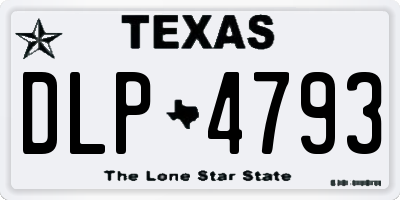 TX license plate DLP4793