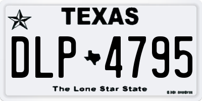 TX license plate DLP4795