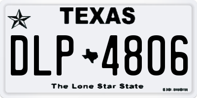 TX license plate DLP4806