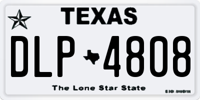 TX license plate DLP4808
