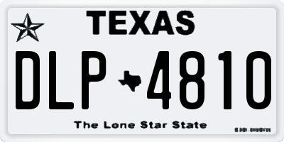 TX license plate DLP4810