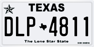 TX license plate DLP4811