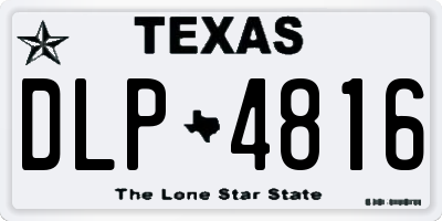 TX license plate DLP4816