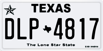 TX license plate DLP4817