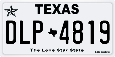 TX license plate DLP4819