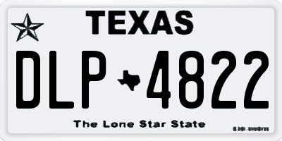 TX license plate DLP4822