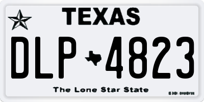 TX license plate DLP4823