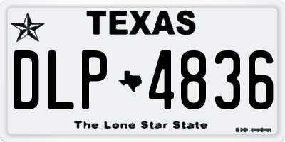 TX license plate DLP4836