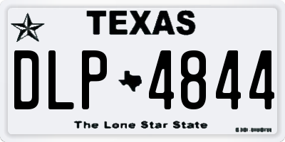 TX license plate DLP4844