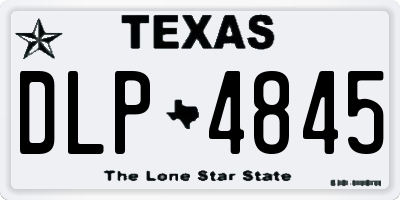 TX license plate DLP4845