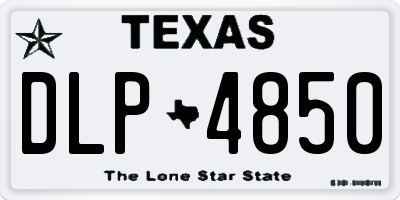 TX license plate DLP4850