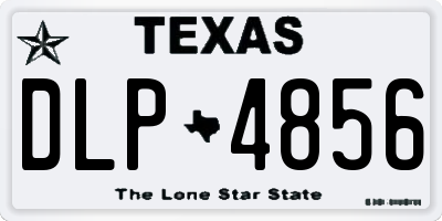 TX license plate DLP4856