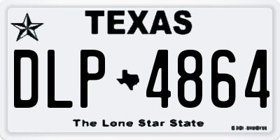TX license plate DLP4864