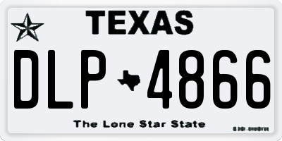TX license plate DLP4866