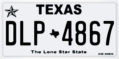 TX license plate DLP4867