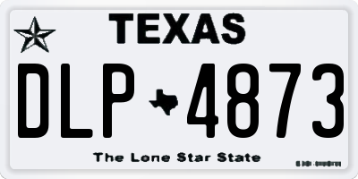 TX license plate DLP4873