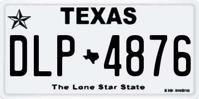 TX license plate DLP4876