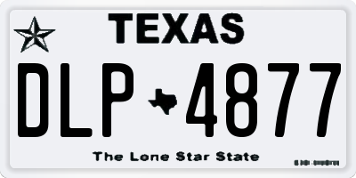 TX license plate DLP4877