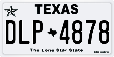 TX license plate DLP4878