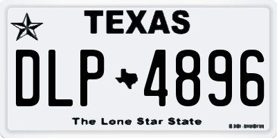 TX license plate DLP4896