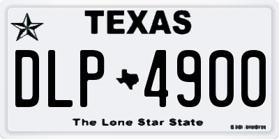 TX license plate DLP4900