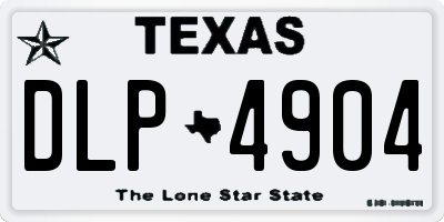 TX license plate DLP4904