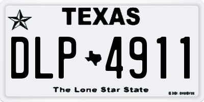 TX license plate DLP4911