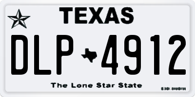 TX license plate DLP4912