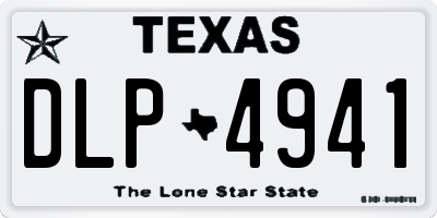 TX license plate DLP4941