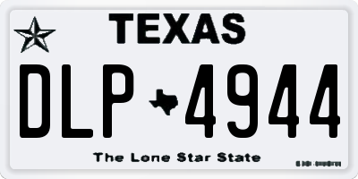 TX license plate DLP4944