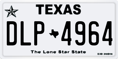 TX license plate DLP4964