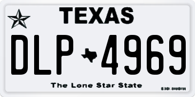 TX license plate DLP4969