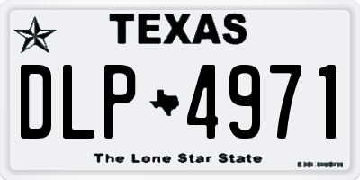 TX license plate DLP4971