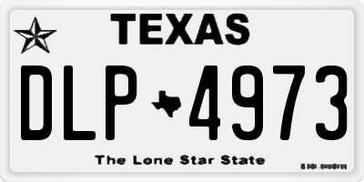 TX license plate DLP4973