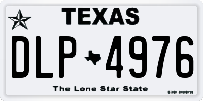 TX license plate DLP4976