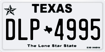 TX license plate DLP4995