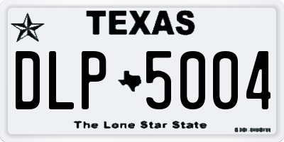 TX license plate DLP5004