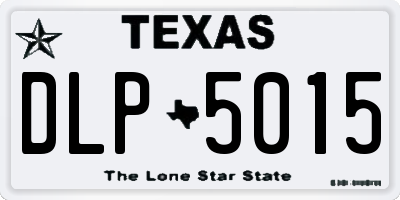 TX license plate DLP5015