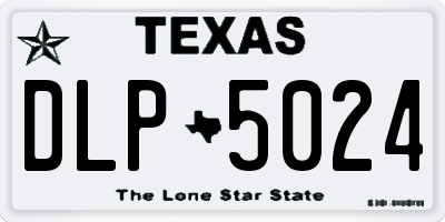 TX license plate DLP5024