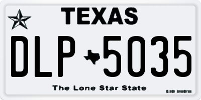 TX license plate DLP5035