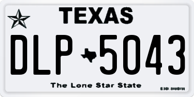 TX license plate DLP5043