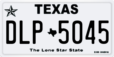 TX license plate DLP5045