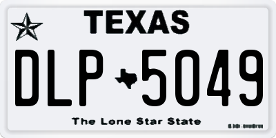 TX license plate DLP5049
