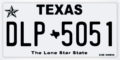 TX license plate DLP5051