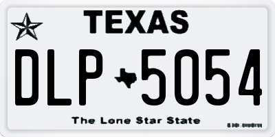 TX license plate DLP5054