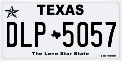 TX license plate DLP5057