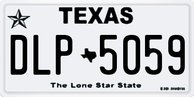 TX license plate DLP5059
