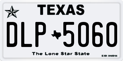 TX license plate DLP5060