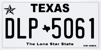TX license plate DLP5061